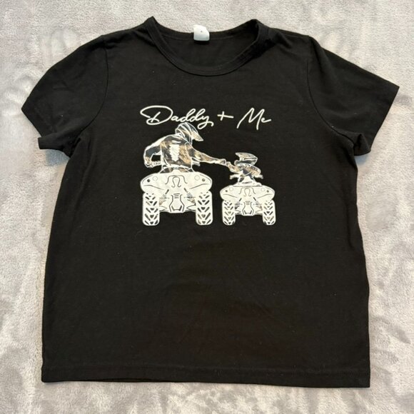 SHEIN Other - Boys Size 6 Daddy and Me Quad Graphic Tee Father Son Four Wheeler T-Shirt